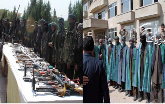 62 Insurgents Join Peace  Drive in Sar-I-Pul